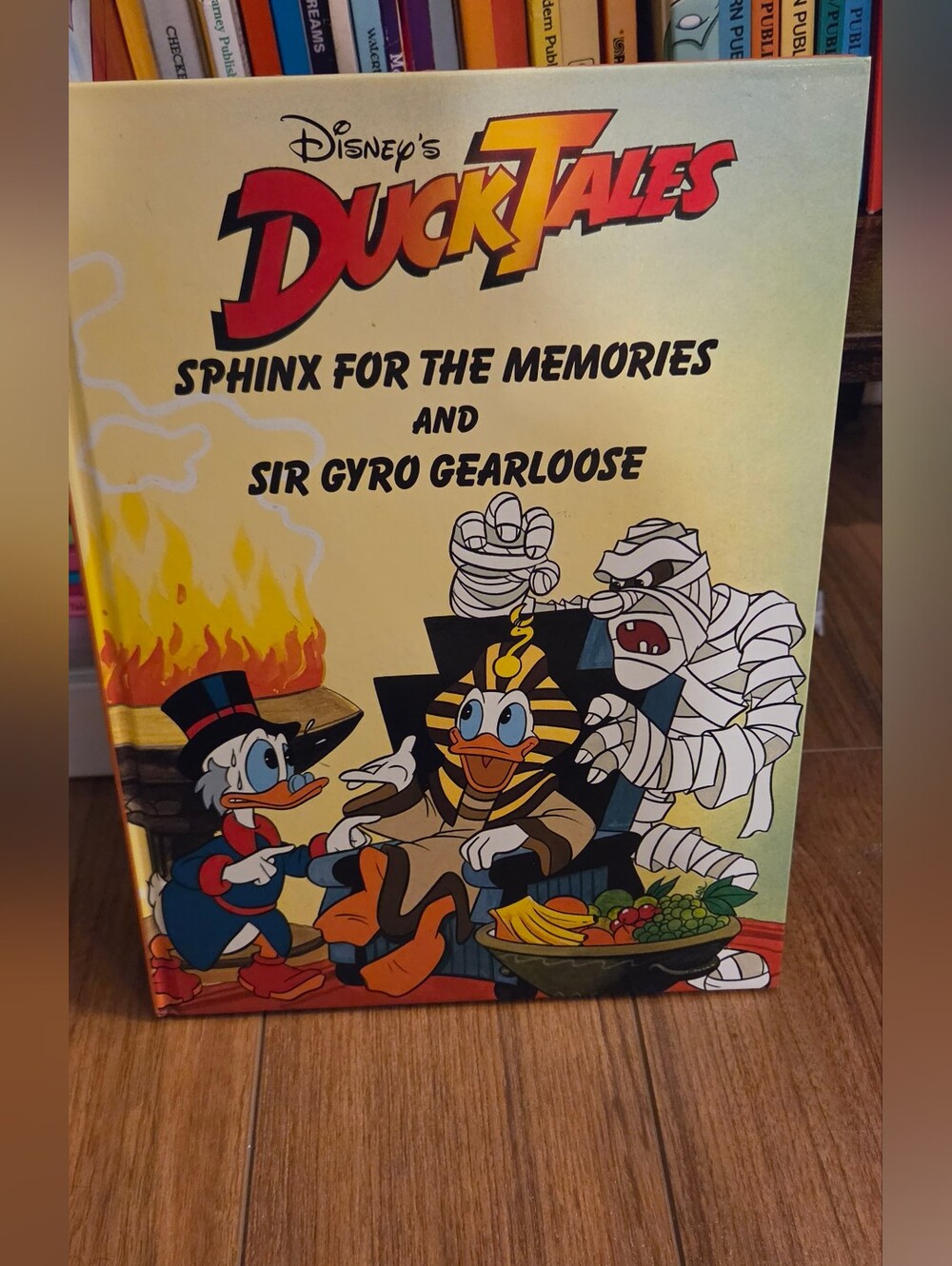 Disney DuckTales Hardcover Book - Yellow Cover with Red Logo